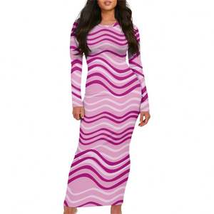 Custom <strong>Zebra</strong> Stripe Marble <strong>Print</strong> Party Dress <strong>Print</strong> on Demand Sexy Bodycon Maxi Dress - Product Image 3