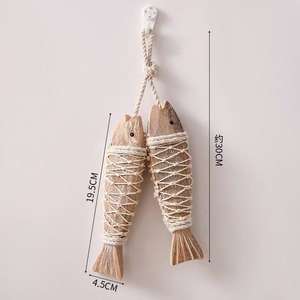 Adorno de Pared de Madera con Cuerda Náutica Rústica, Estilo Vintage Art Deco, para Decoración del Hogar y Exhibición en Cafeterías - Product Image 4