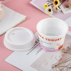 Cốc sữa chua có nắp đậy tùy chỉnh IML nhãn Kem cốc - Product Image 2