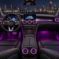 Cover Speaker Tweeter Rotary 4D 3/64 Warna Interior C GLC, Lampu Atmosfer untuk Mercedes-Benz W205 X253