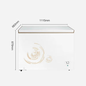 518L/629L/719L מסחרי גדול עמוק מקפיא מכירה לוהטת זול מקפיא בית מוסך דגי בשר פתוח למעלה קר חנות - Product Image 3