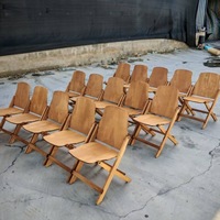 HE-1342, Chaise pliante en bois antique de taille personnalisée, chaise pliante en bois, chaise de jardin de loisirs pour l'extérieur et l'intérieur