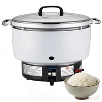 Cuisinière à riz au gaz commerciale multi-capacités 7L 15L 20L 23L 30L avec nettoyage facile pour restaurants et hôtels
