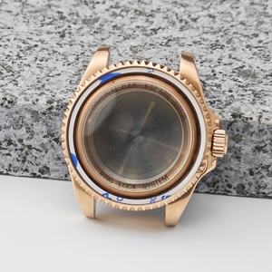 Vỏ đồng hồ EXP 44mm mạ vàng hồng bạc thép không gỉ với viền gốm, máy NH35, mặt số 28.5mm, dây đeo 21mm - Product Image 2