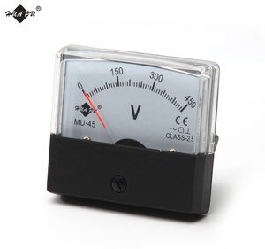 แอมป์มิเตอร์แบบแผงหน้าปัดทรงสี่เหลี่ยมผืนผ้า ชนิดขดลวดเคลื่อนที่ รุ่น MU-45 ขนาด 59*52 มม. - Product Image 1