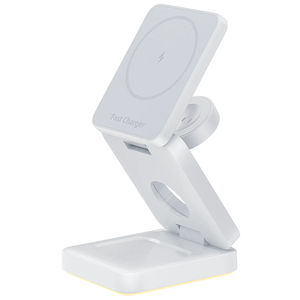 <span class=keywords><strong>Cargador</strong></span> inalámbrico portátil plegable 3 en 1 <span class=keywords><strong>Cargador</strong></span> magnético fuerte máximo de 15W para <span class=keywords><strong>iPhone</strong></span> <span class=keywords><strong>IWatch</strong></span> para <span class=keywords><strong>AirPods</strong></span> - Product Image 2