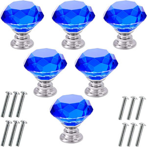 Boutons de meubles en cristal et poignées de porte en verre pour cuisine, commode, chambre, salon, extérieur, hôtel, école - Product Image 6