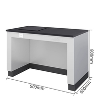 Table anti-vibrations de laboratoire avec plateau en granit pour balance de pesage