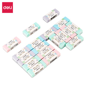 Deli Macarons Eraser 71051 Colorful Office <b>Study</b> Stationery Block PVC <b>Material</b> - Product Image 2