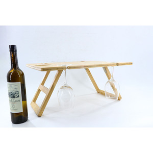 <b>Bamboo</b> outdoor square wine <b>table</b>, modern minimalist style, outdoor folding portable <b>bamboo</b> <b>table</b>, <b>bamboo</b> picnic <b>table</b>, snack - Product Image 4
