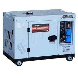 超静音开放式框架便携式柴油发电机组8KW 10KW 380V 50/60Hz 1800转/分远程启动DC输出 - Product Image 5