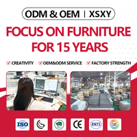 Bureau et Poste de Travail Double Durables et Modernes en Chêne Massif avec Conception à Sièges Linéaires pour Bâtiments de Bureaux