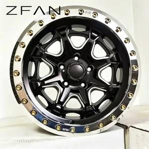 Jantes en alliage ZFAN 17 pouces 5x115 5x127 forgées en aluminium 6061-T6 noires à becquet concave tout-terrain <span class=keywords><strong>4x4</strong></span> pour <span class=keywords><strong>Jeep</strong></span> Wrangler - Product Image 1