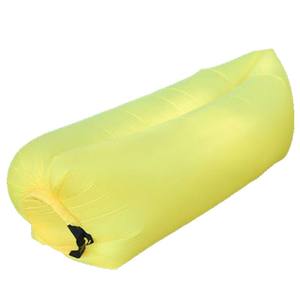 Sofá Inflable Portátil de 190X70 cm, Amarillo, PVC, para Uso en Exteriores, Camping, Jardín, Parque, Diseño Minimalista - Product Image 1