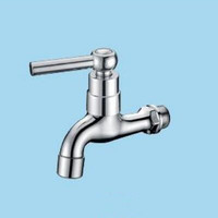 Robinets de haute qualité robinets de chauffage de l'eau salle de bain en plastique robinet de lavage évier simple vanne froide robinet allongé