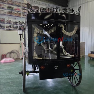 Electric Funeral Hearse Car Coffin Hearse Wagon Luxury Hearse Buggy Cart on Sale Black Dual Function - Product Image 6