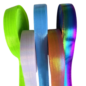 Cinta de Tela a Rayas de 1.5''/3'' Adecuada para Decoración. Se Puede Usar Como Pinzas para el Cabello o para Confeccionar Ropa y Accesorios para Niñas - Product Image 1