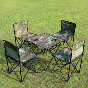 Juego de Mesa y Sillas Plegables Portátiles con Marco de Aluminio Ultraligero, 5 Piezas, Diseño Moderno para Campamentos, Playa y Picnics al Aire Libre - Product Image 4