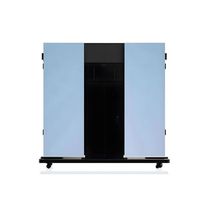 Écran d'affichage numérique LED pliable à levage hydraulique professionnel, couleur pleine HD, résolution 1080p, support de sol pour