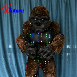 Disfraces de <span class=keywords><strong>Gorila</strong></span> de Dibujos Animados con LED a Todo Color para Actuaciones, Disfraces de TV y Cine, Ropa de Fiesta, Disfraces de Mascota con LED - Product Image 1