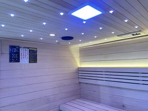 Cabina Sauna a Infrarossi Lontani a Basso EMF per 2-6 Persone, in Legno di Hemlock/Cedro Rosso, per <span class=keywords><strong>Spa</strong></span> Domestica e Giardino, Uso Interno ed Esterno - Product Image 5