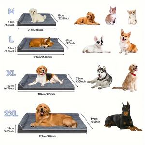Cama para Mascotas Cálida de Invierno Más Vendida con Cojín <span class=keywords><strong>Extra</strong></span> Grande y Grueso para Perros, <span class=keywords><strong>Extra</strong></span>íble y Lavable - Product Image 2