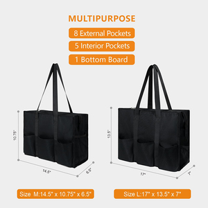 Bolsa de Lona Resistente al Agua, Personalizada con Iniciales, Bolsa de Hombro con 13 Bolsillos, Organizador Impermeable para Artículos Esenciales - Product Image 2