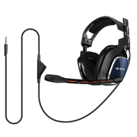Cable de Audio Estéreo de Repuesto para Auriculares de Juego, Cable Auxiliar de 3.5mm, Cobre Libre de Oxígeno, 2 Metros, Control de Volumen en Línea, Interruptor de Silencio