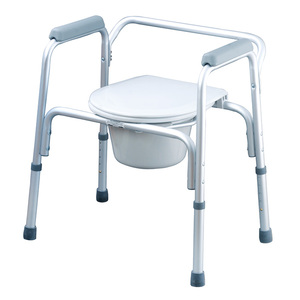 <span class=keywords><strong>Chaise</strong></span> d'aisance de siège de toilette d'équipement médical réglable en hauteur <span class=keywords><strong>avec</strong></span> coussin fixe <span class=keywords><strong>accoudoir</strong></span> équipement de sécurité de salle de bain - Product Image 4