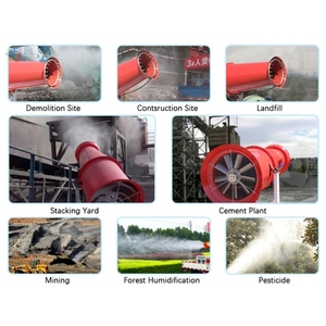 Ys công nghiệp phun 30-100m nước sương mù sương mù pháo máy cho Bụi Đàn áp Bán Phá Giá mặt đất bãi rác Hot Bán - Product Image 6