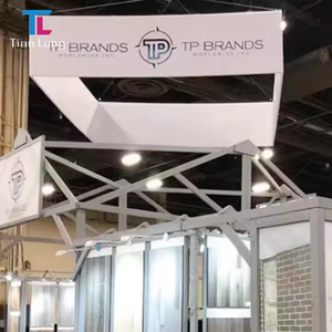 TianLang alta calidad aluminio telón de fondo soporte estructura techo superior promoción publicidad exposición personalizado colgante Banner - Product Image 6