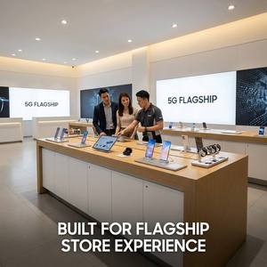 Exhibidor de Teléfonos Móviles con Logotipo Personalizado: Mostrador Profesional para Tiendas con Amplios Cajones de Almacenamiento - Product Image 5