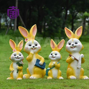 Customized Ip65 Waterproof 3d Fiberglass <b>Rabbit</b> Led <b>Lighting</b> Outdoor New Year's Day Decor For Parks And Home Courtyard - Product Image 4