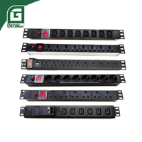 GETEKnet ODM OEM CE 6 8 10 ports Allemagne UE C13 US UK PDU Unité de distribution d'alimentation pour rack de serveur de centre de données en stock