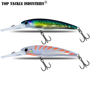 Umpan Ikan Trout Laut Trolling Minnow Bahan ABS Mengapung 140mm/160mm/180mm dengan Kail - Product Image 5