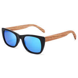 Lunettes de soleil polarisées en bois Conchen, monture noire, verres TAC, protection UV400, unisexe, mode, voyage, conduite - Product Image 5