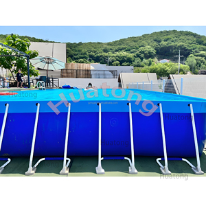 Huatong 0.99mm Pvcインフレータブルフレームプール屋外インフレータブルブラケットプール大型フレームアミューズメントウォーターパークプール - Product Image 3