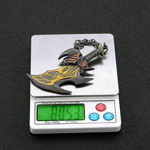 Porte-clés en alliage de Zinc, petit jouet épée de dieu de la guerre Kratos lames d'exil 10cm 80g - Product Image 5