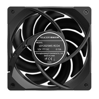 TEUCER T30 Ventilateur refroidisseur de processeur 120mm Silencieux 4PIN PWM 12cm Dissipateur thermique en plastique à roulement à billes pour PC Gamers Système de refroidissement dans un boîtier d'ordinateur