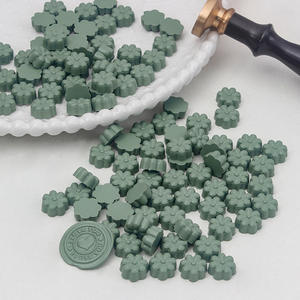 Cuentas de cera en forma de flor de alta calidad para sellos de sellos Paquete de 500g Cuentas de cera de sellado de color mate - Product Image 5