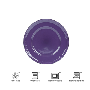 Embossed Color Lead-Free Ceramic <b>Dinnerware</b> Set Eco-Certified Dishwasher Safe Family Dining Includes Bowls & Oval Platter - Product Image 4