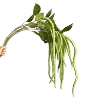 Vente en gros de verdure artificielle en plastique souple, amaranthus suspendu, guirlande de plafond pour décorations de plafond domestiques