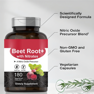 Cápsulas de Óxido Nítrico de Raíz de Remolacha, 180 Unidades, <span class=keywords><strong>Precursor</strong></span> de Nitratos, Soporte Antioxidante, Suplemento Energético para Hombres, Mujeres, Adultos, Veganos - Product Image 4