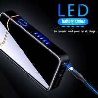 Allume-cigare électrique USB, à empreinte digitale de grande flamme, vente en gros directement à l'usine, 2020