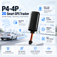 Traceur GPS 2G pour véhicule P4-4P filaire avec suivi en temps réel, historique d'itinéraire, géolocalisation et alarme de vibration