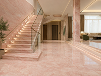 Dalles de marbre crème Rosa pour îlots de cuisine, lavabos de salle de bain, comptoirs de bar, tables consoles et grands panneaux muraux décoratifs