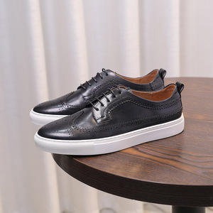 Zapatillas Deportivas Retro para Hombre, de Cuero Genuino, Duraderas, con Aumento de Altura, Costuras Reforzadas, Entresuela de Goma Ligera - Product Image 4