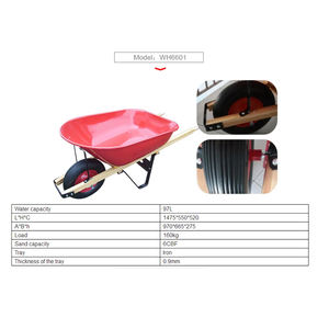 चीन में किए गए औद्योगिक उद्यान भारी शुल्क धातु व्हील बैरो निर्माण Wheelbarrow - Product Image 6