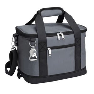 Free sample Foldable large capacity big insulated thermal cooler <b>bag</b> <b>lunch</b> box bagwith <b>shoulder</b> <b>strap</b> and handle - Product Image 3