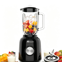 Mixeur de table Anbo pour glace pilée, 5 vitesses, 4 lames en acier inoxydable, robot culinaire domestique, presse-agrumes, mixeur, broyeur, hachoir, OEM ODM